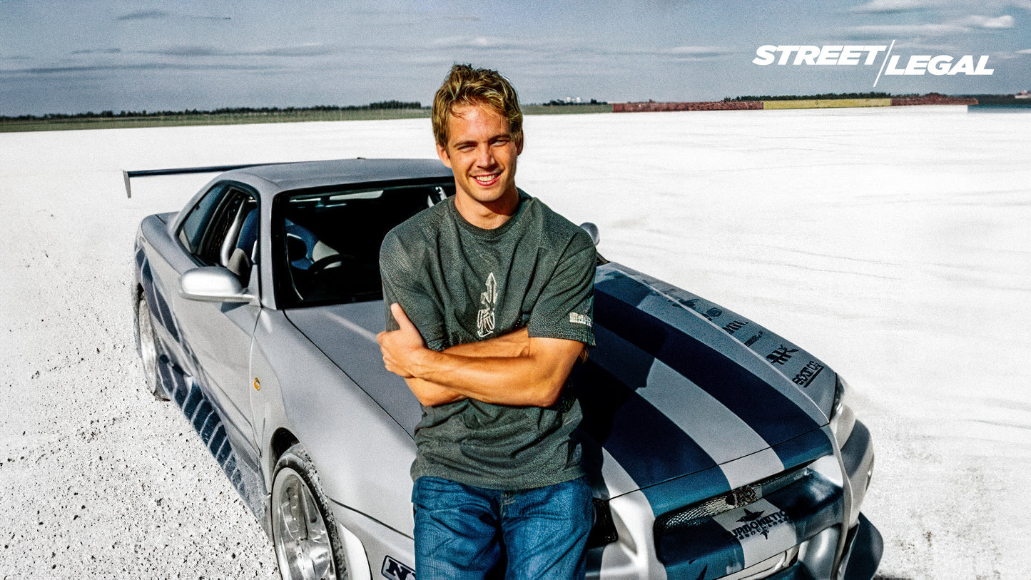 Paul Walker with his Nissan Skyline GT-R