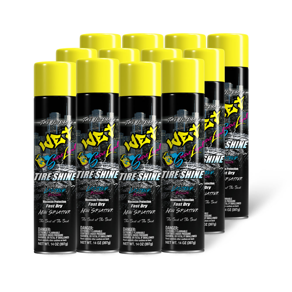 
                      
                        12 Can of the amazon best seller Wet Tire Shine
                      
                    