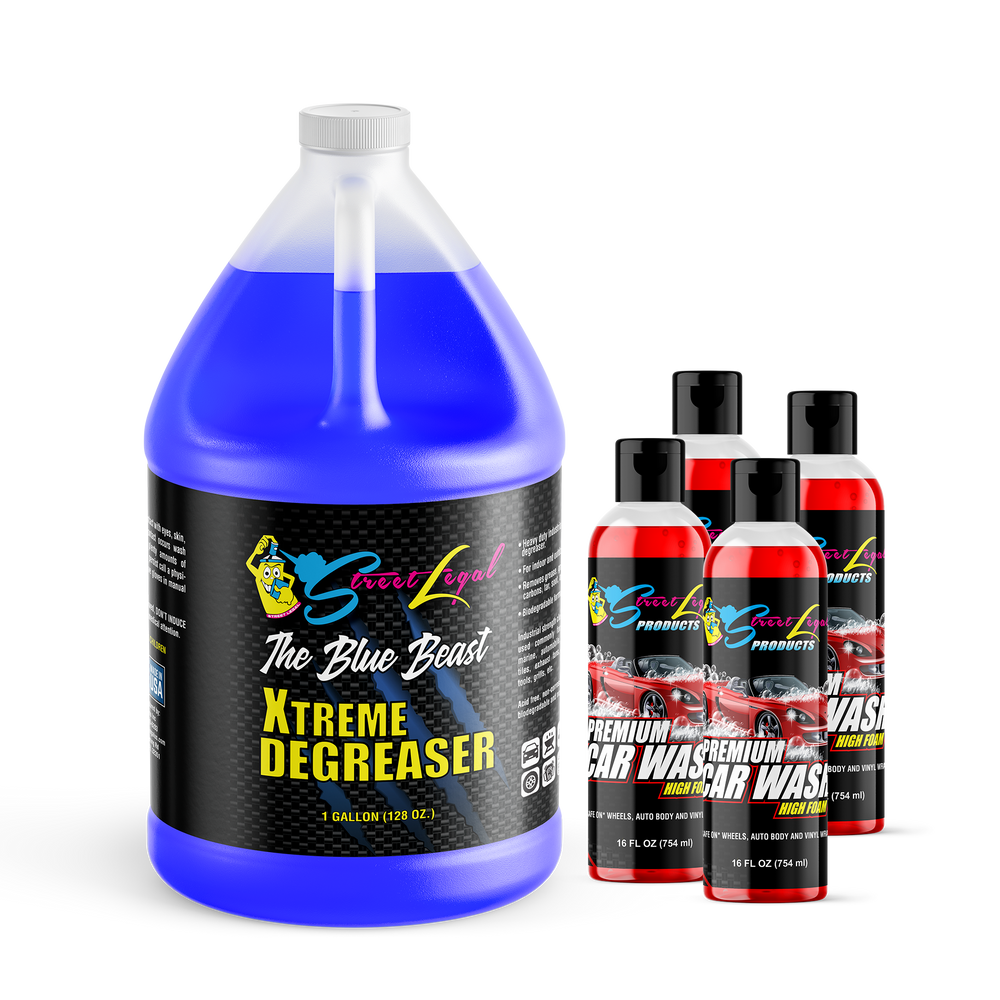 Blue Beast Degreaser and Premium Car Wash & Wax Bundle